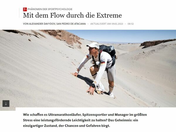 Im Flow durch die Extreme | Dr. Michele Ufer, Speaker, Sportpsychologe, Extremläufer
