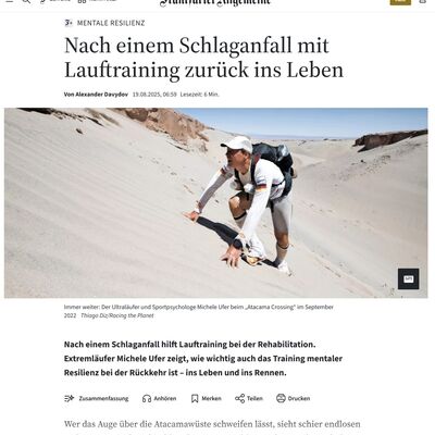 Mentale Resilienz | Dr. Michele Ufer, Speaker, Sportpsychologe, Extremläufer