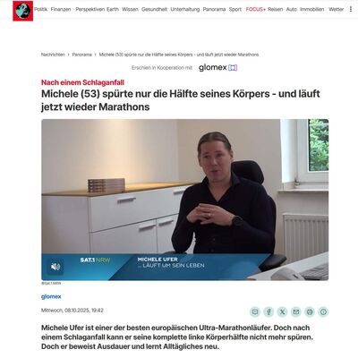 Michele (53) spürte nur die Hälfte seines Körpers - und läuft jetzt wieder Marathons | Dr. Michele Ufer, Speaker, Sportpsychologe, Extremläufer